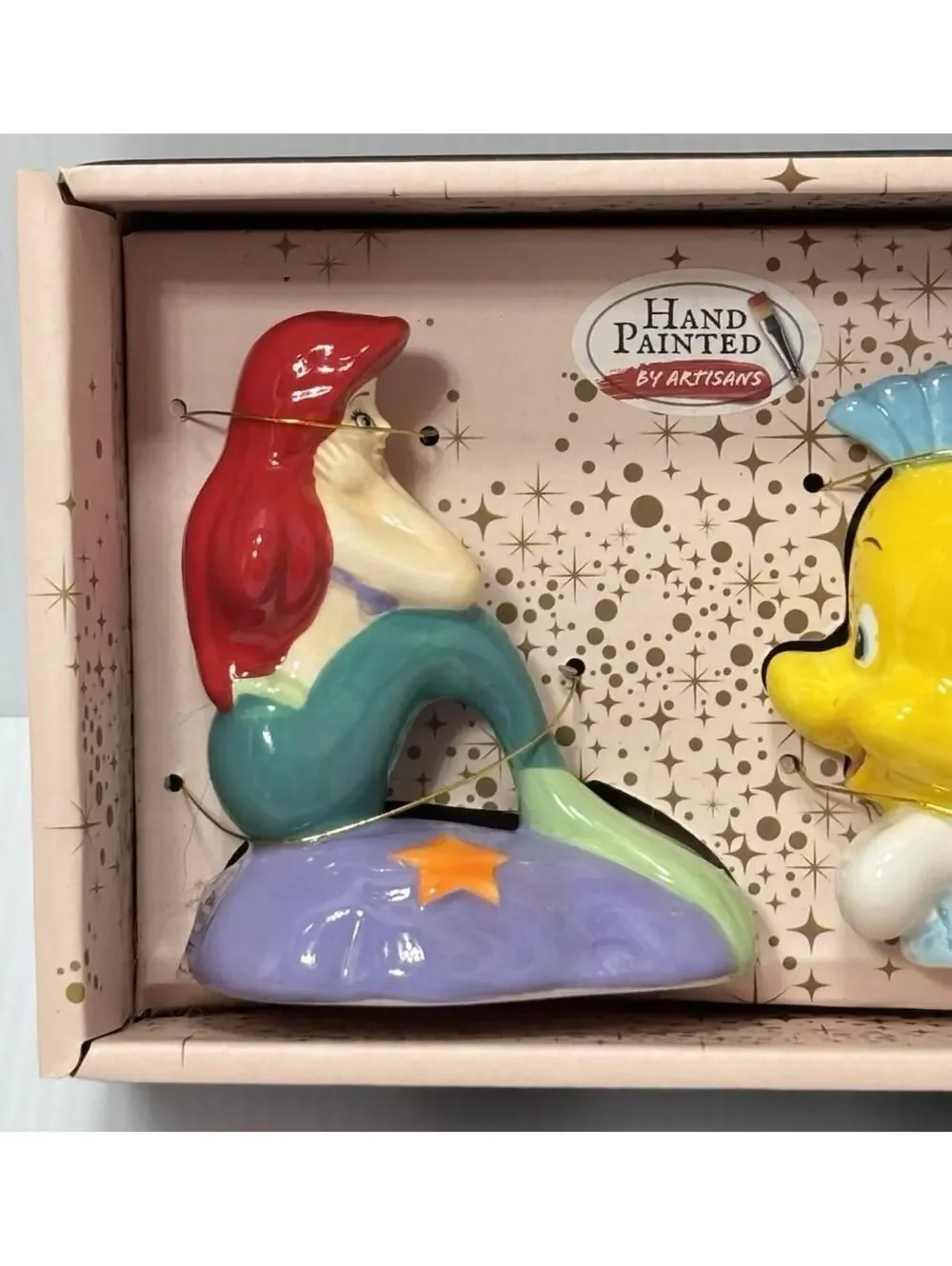 Little Mermaid Salt & Pepper Shakers, New, Disney Princess, Ariel & Flounder NEW